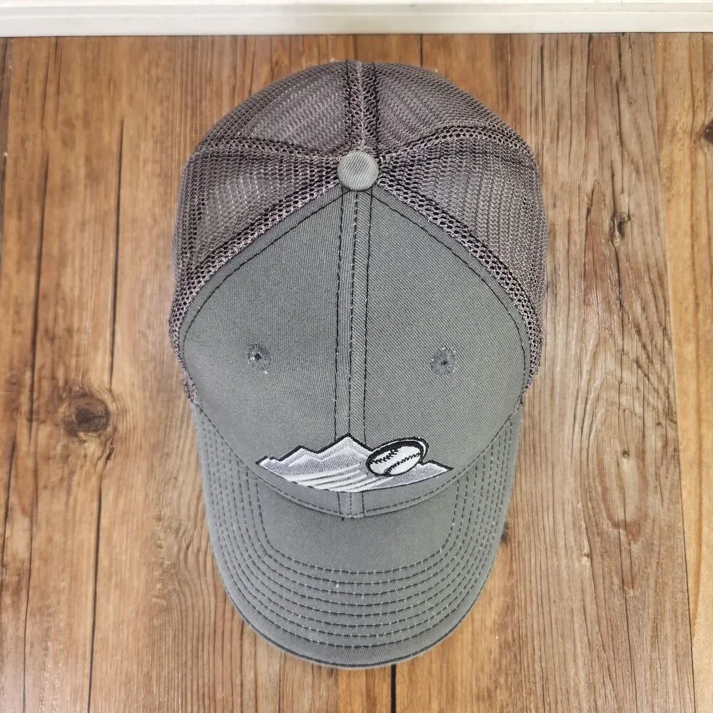Melonwear Colorado Rockies STIHL Trucker Hat Gray Snapback Mesh MLB Baseball Cap